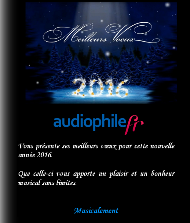 Voeux audiophile 2016